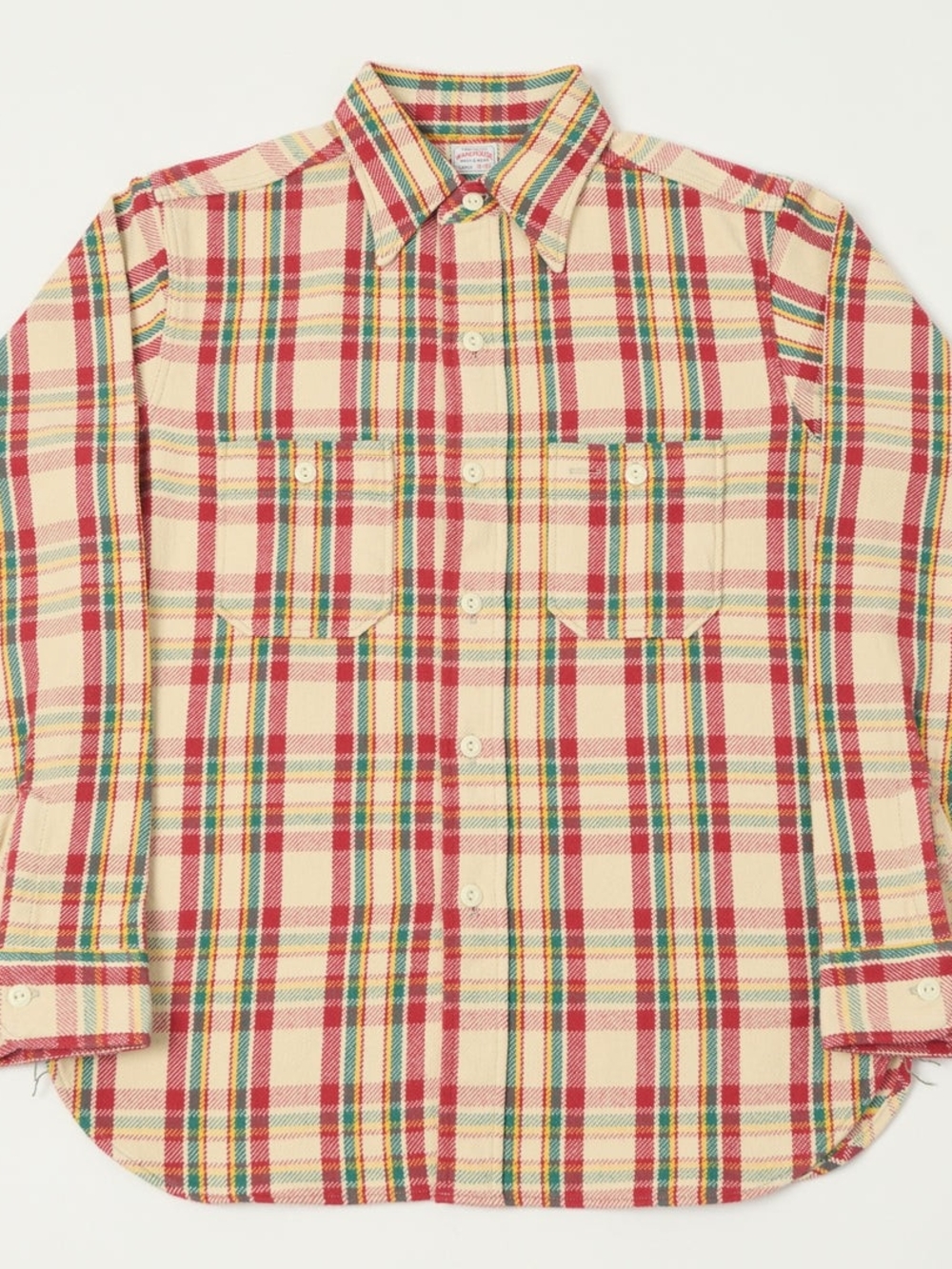 Warehouse & Co 3104 Plaid Flannel Shirt - Red/Yellow